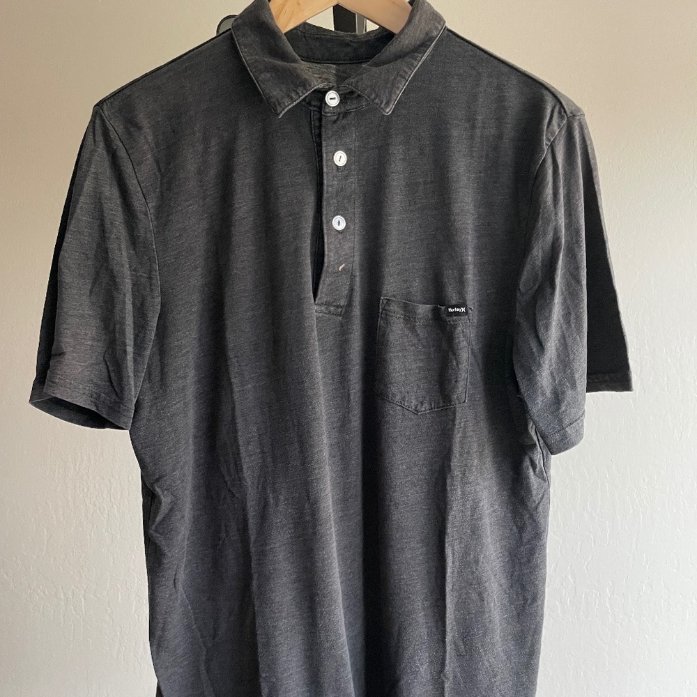 Men's Hurley Lightweight Stretch Cotton Polo, Size (M/L) (bleach mark)